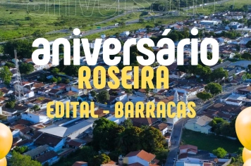 Aniversário de Roseira - Edital - Barracas
