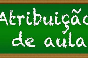 Atribuição de  classes e aulas referente ao Edital 01/2021.