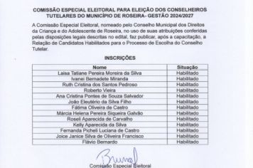 COMISSÃO ELEITORAL PARA ELEIÇÃO DOS CONSELHEIROS TUTELARES