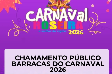 Chamamento Público Barracas Carnaval 2026