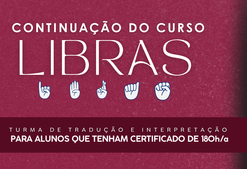Curso de Libras - continuação