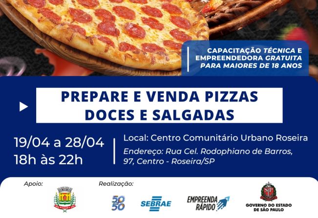 CURSO DE PIZZA E ASSADOS EM ROSEIRA