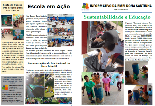 Escola Infantil de Roseira realiza jornal com alunos e professores