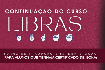 Curso de Libras - continuação